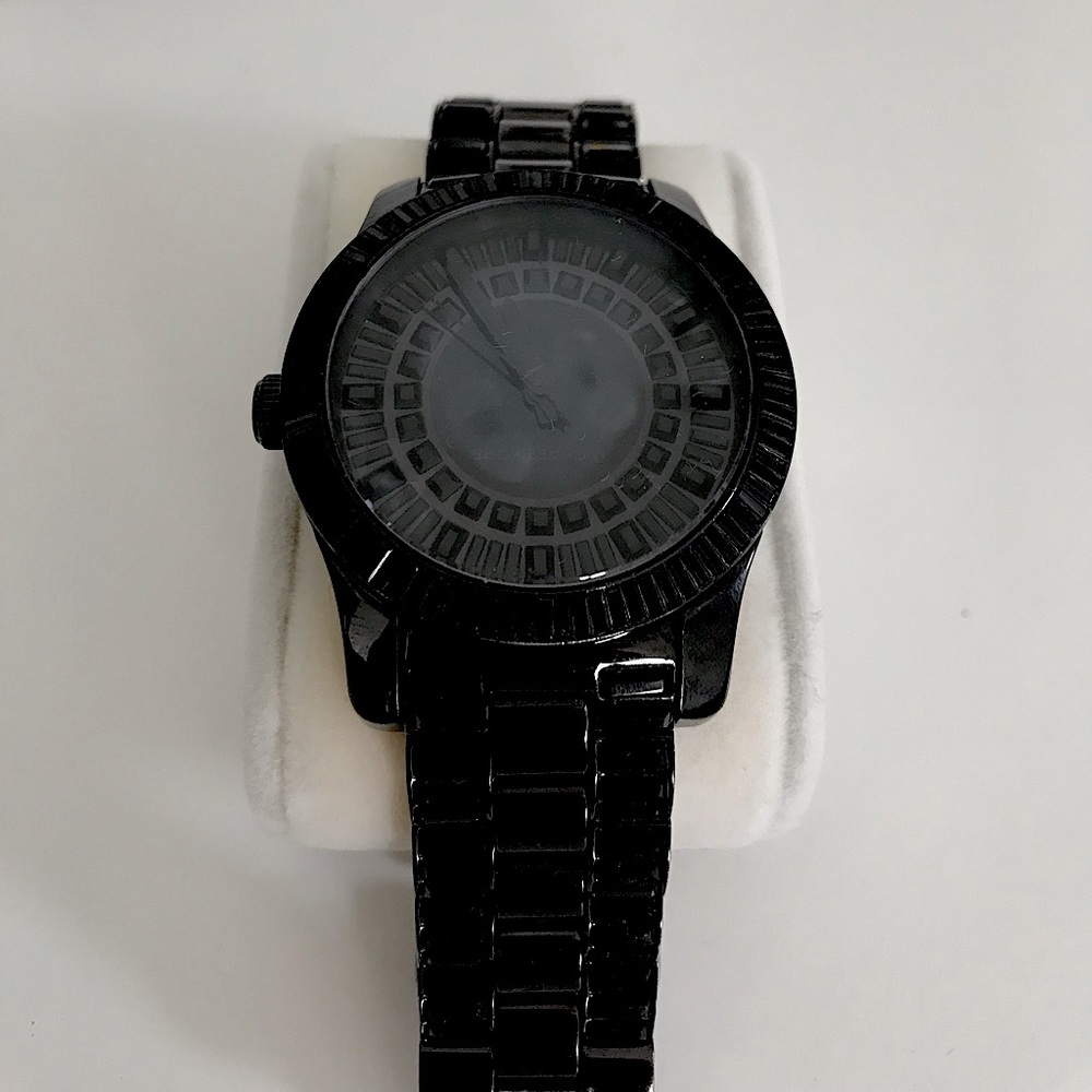 Michael Kors Oversized Slim Runway Black Tone Watch